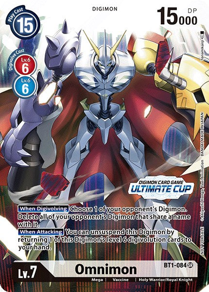 Omnimon [BT1-084] (April Ultimate Cup 2022) [Release Special Booster Promos]