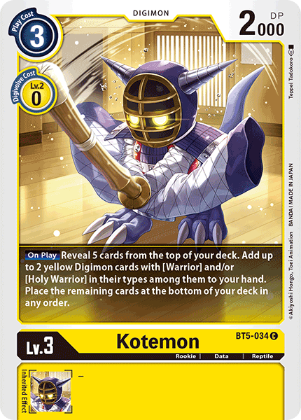 Kotemon [BT5-034] [Battle of Omni]