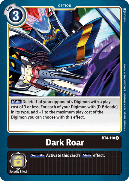 Dark Roar [BT4-110] [Great Legend]