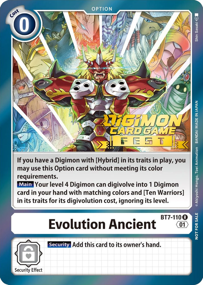 Evolution Ancient [BT7-110] (Digimon Card Game Fest 2022) [Next Adventure Promos]
