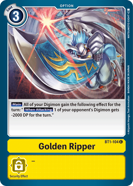 Golden Ripper [BT1-104] [Release Special Booster Ver.1.0]