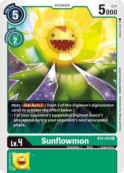 Sunflowmon [BT4-054] [Great Legend]
