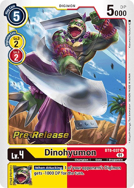 Dinohyumon [BT8-037] [New Awakening Pre-Release Cards]