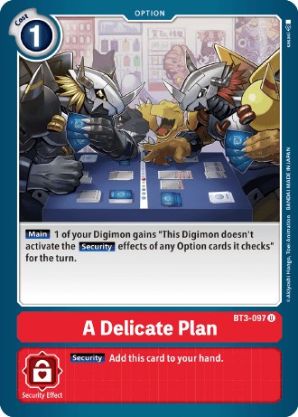 A Delicate Plan [BT3-097] (Revision Pack 2021) [Release Special Booster Promos]