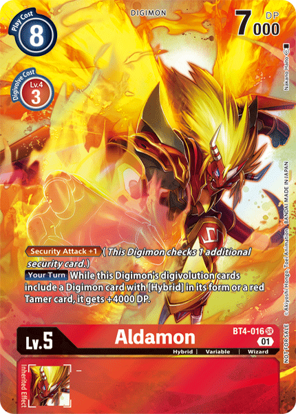 Aldamon [BT4-016] (1-Year Anniversary Box Topper) [Promotional Cards]