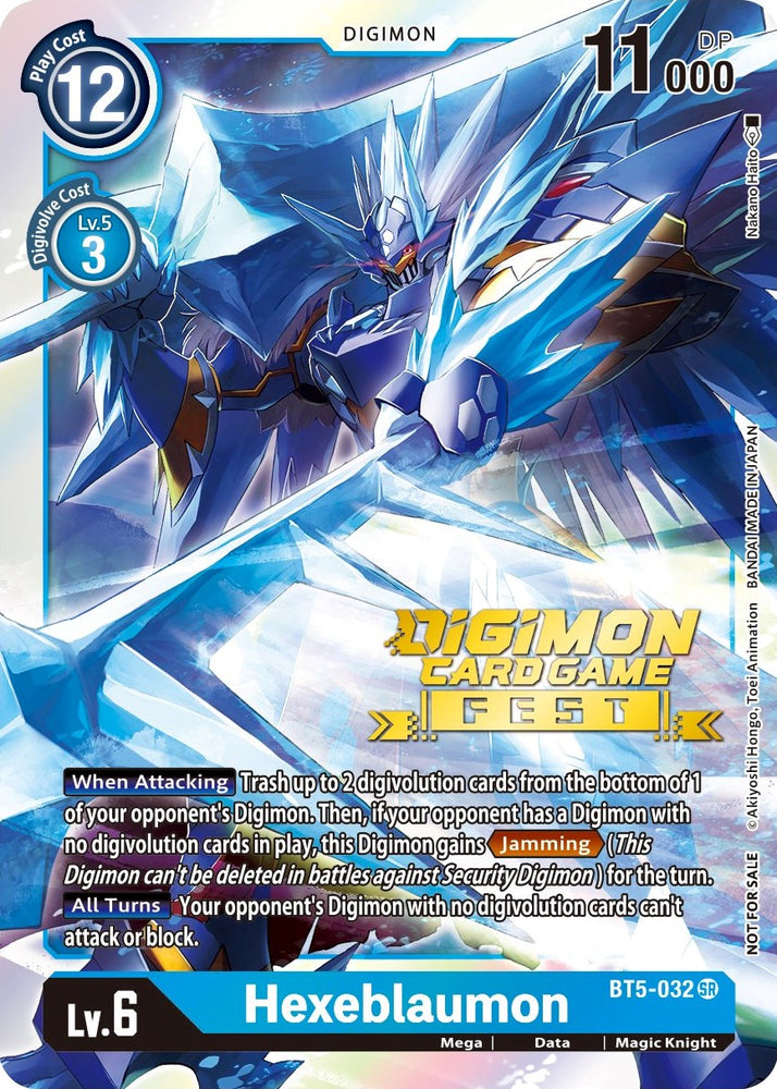 Hexeblaumon [BT5-032] (Digimon Card Game Fest 2022) [Battle of Omni Promos]