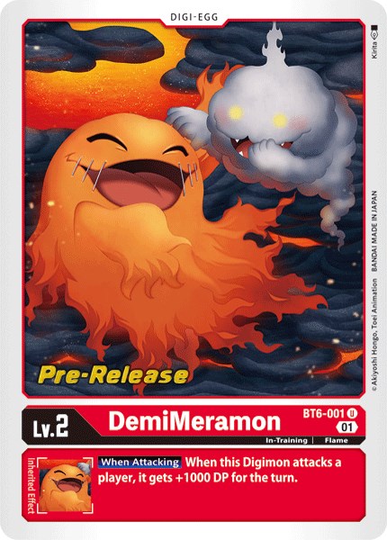 DemiMeramon [BT6-001] [Double Diamond Pre-Release Cards]