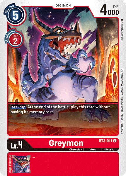 Greymon [BT3-011] [Release Special Booster Ver.1.5]