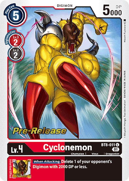 Cyclonemon [BT8-011] [New Awakening Pre-Release Cards]
