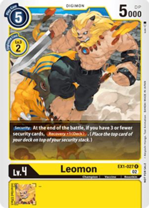 Leomon [EX1-027] (X Record Pre-Release Tournament) [X Record Pre-Release Promos]