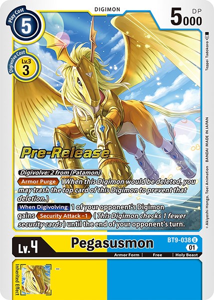 Pegasusmon [BT9-038] [X Record Pre-Release Promos]