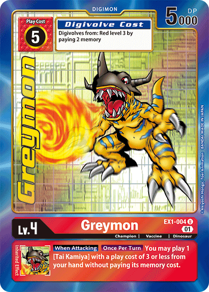 Greymon [EX1-004] (Alternate Art) [Classic Collection]