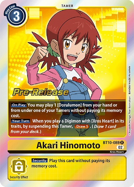Akari Hinomoto [BT10-089] [Xros Encounter Pre-Release Cards]