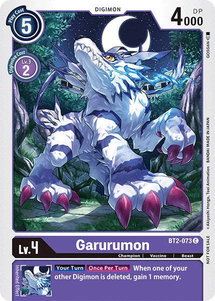 Garurumon [BT2-073] (Official Tournament Pack Vol.3) [Release Special Booster Promos]