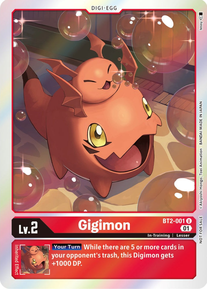 Gigimon [BT2-001] (ST-11 Special Entry Pack) [Release Special Booster Promos]