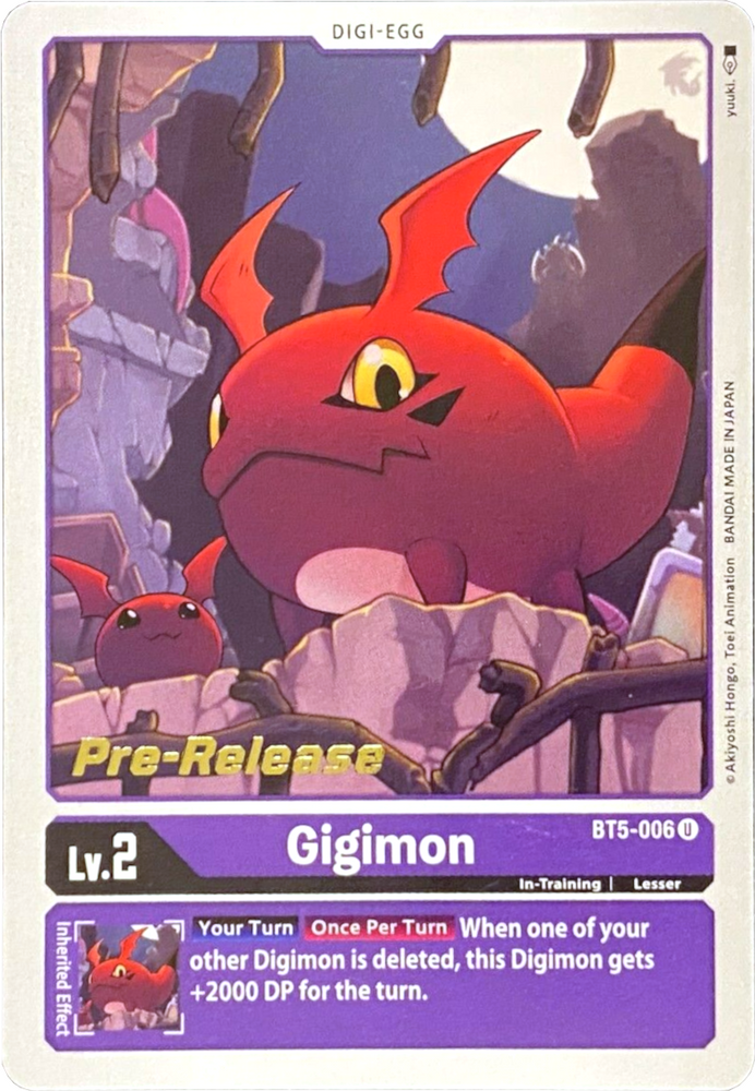 Gigimon [BT5-006] [Battle of Omni Pre-Release Promos]